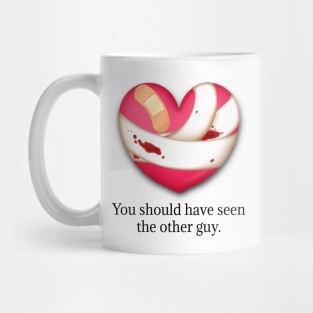 "You Should Have Seen the Over Guy" Broken Heart Valentine Mug